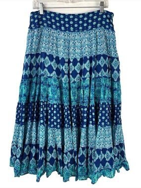 Jones New York Sport Tiered Full Peasant Skirt Size M